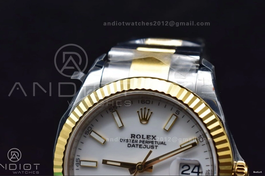 DateJust 1:1 VS YG White Dial 126333 Edition Best Oyster 904L SS Lightweight 599 41 on VSF Bracelet 0729